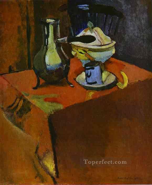 Crockery on a Table Fauvism Oil Paintings